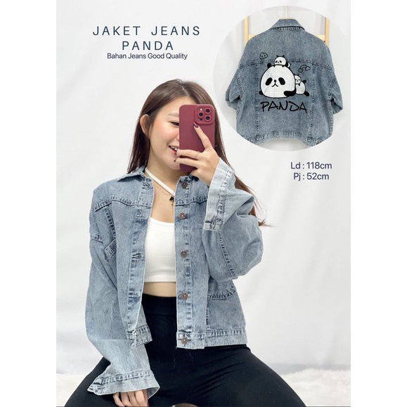 MDLV ~ Jaket Jeans Panda Bahan jeans goodquality