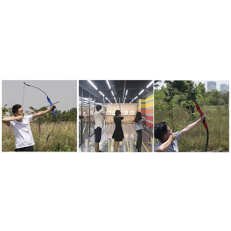 WoSport Busur Panah Powerful Straight Archery Bow - Black - 7RSE56BK