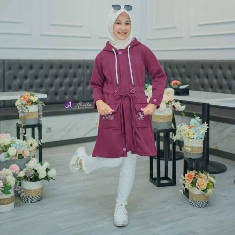 Outer hijab Alietha ready stock