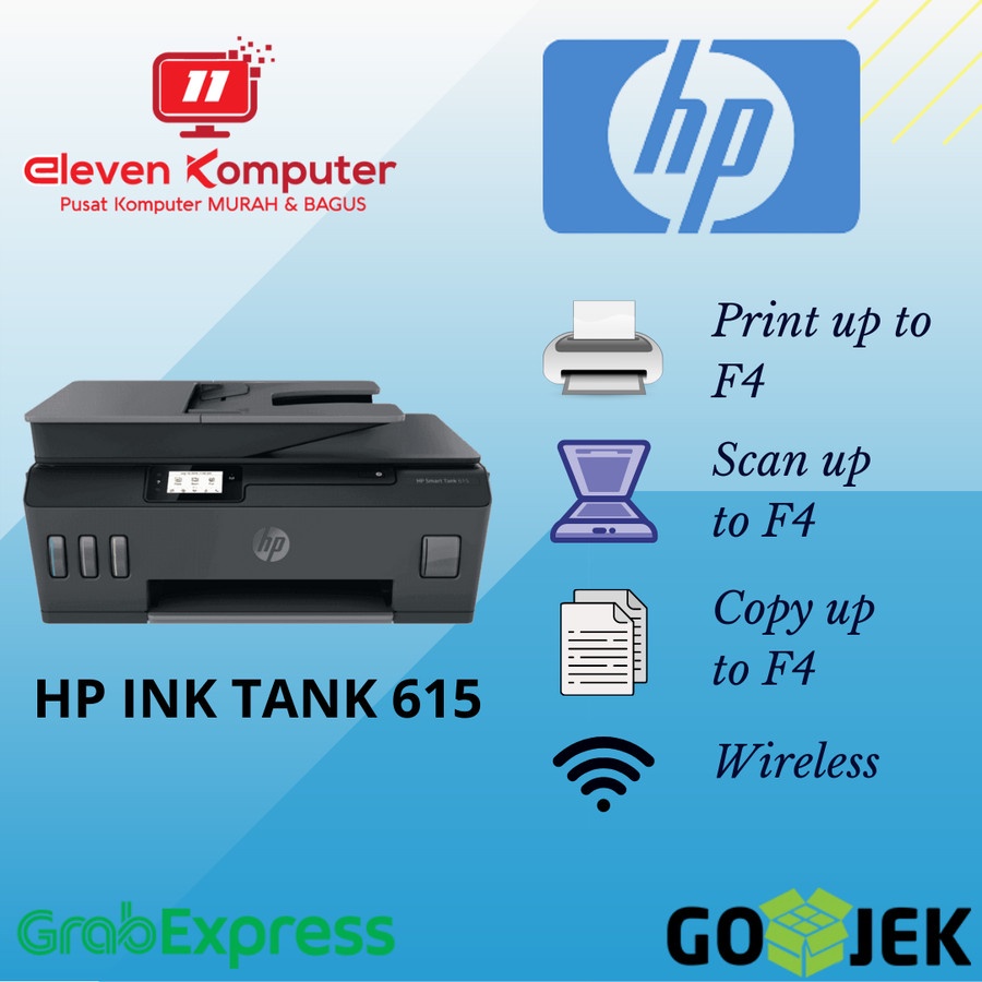 Printer HP Smart Tank 615 All in One Wifi Printer
