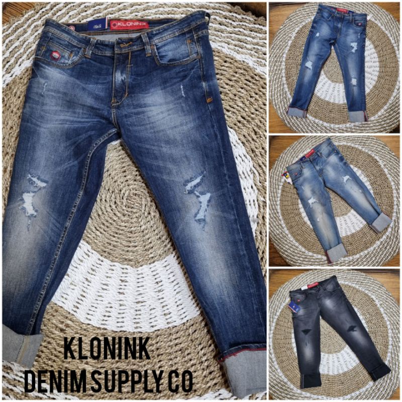 CELANA COWOK SOBEK | CELANA KLONINK JEANS