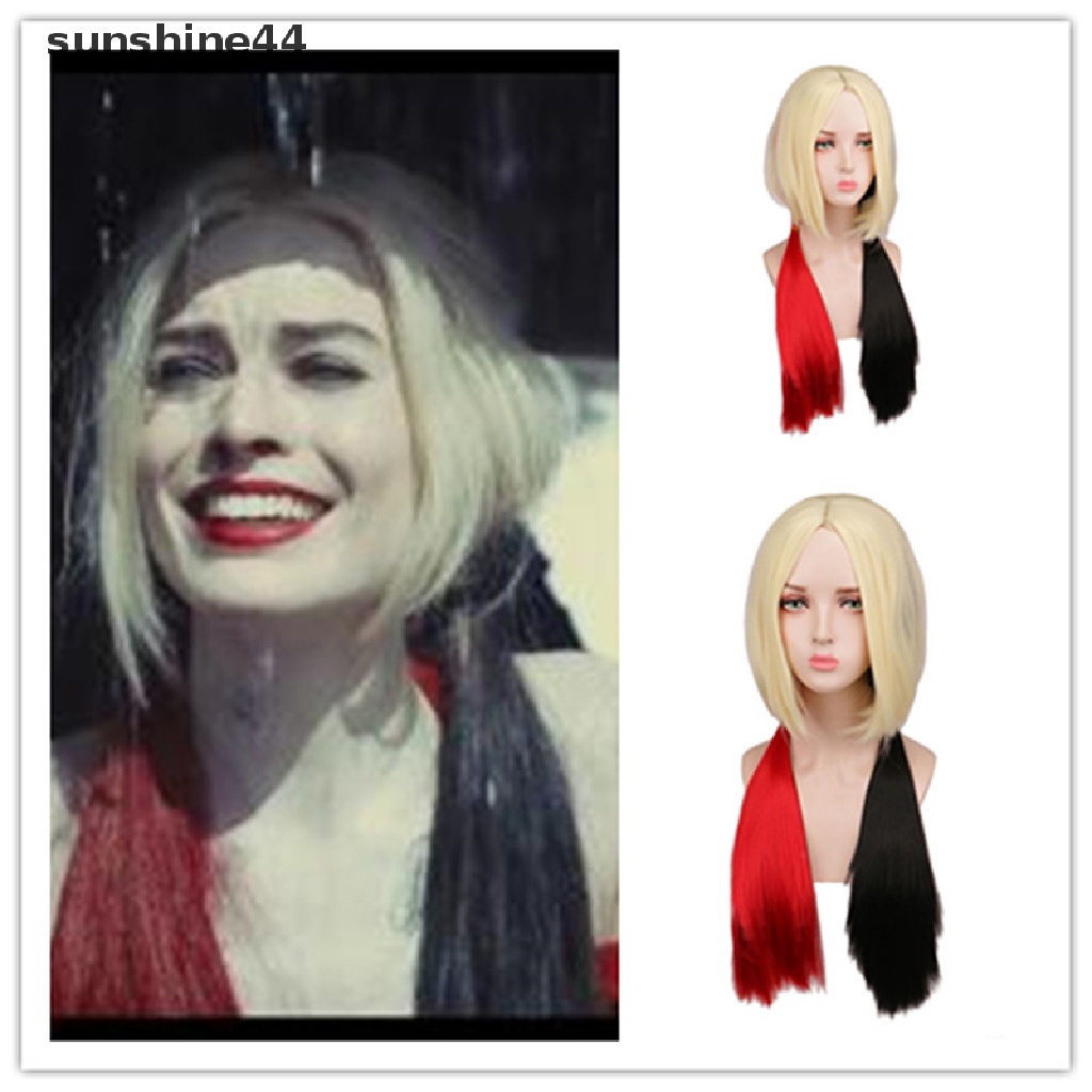 Sunshine Wig / Rambut Palsu Harley Quin Untuk Cosplay / Pesta Halloween / Natal