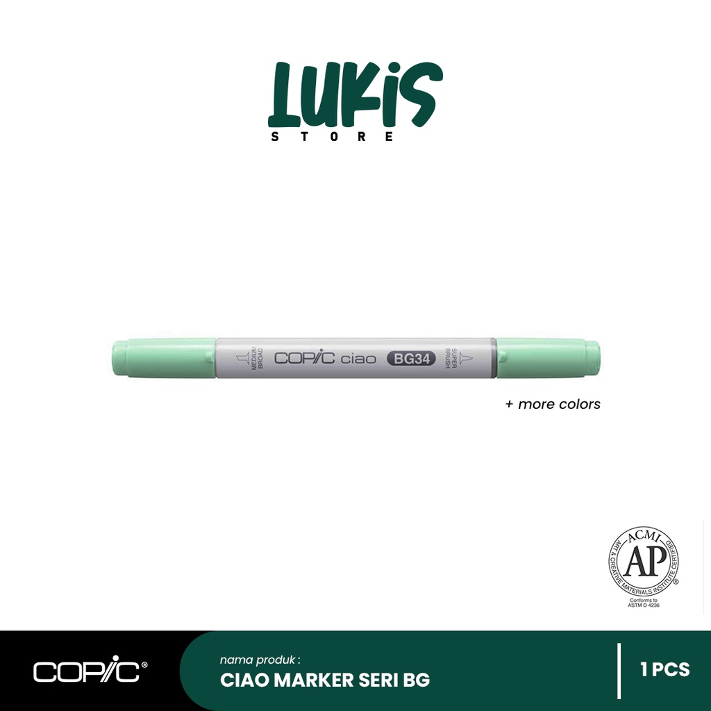 

Copic Ciao Marker BG Series | 13 Pilihan Warna