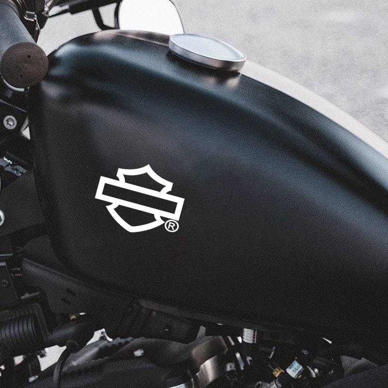 Harley-Davidson 883 Stiker Reflektif Sepeda Motor Lencana Lambang Kerangka Gaya Retro Tangki Bahan Bakar Helm Tangki Bahan Bakar Dekal Modifikasi Tubuh