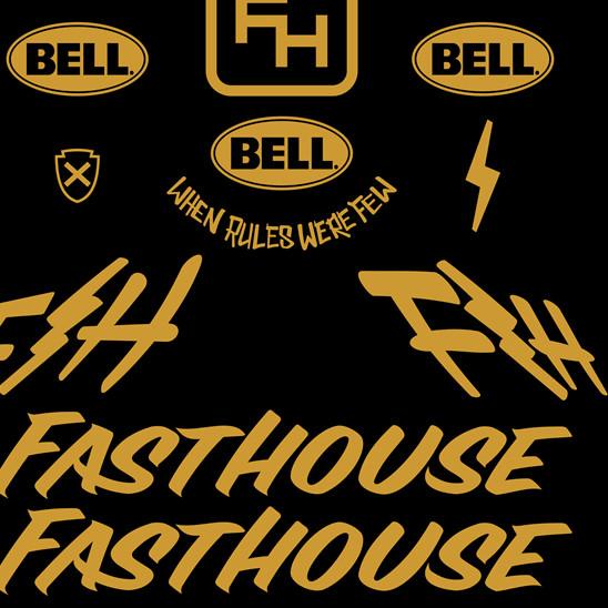 CUTTING STIKER HELM CROSS BELL FASTHOUSE 1 SET HELM SIMPSON HELM BELL