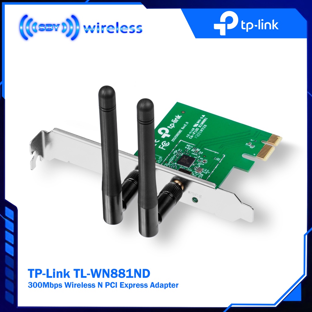 TPLINK TL-WN881ND 300Mbps Wireless N PCI Express Adapter