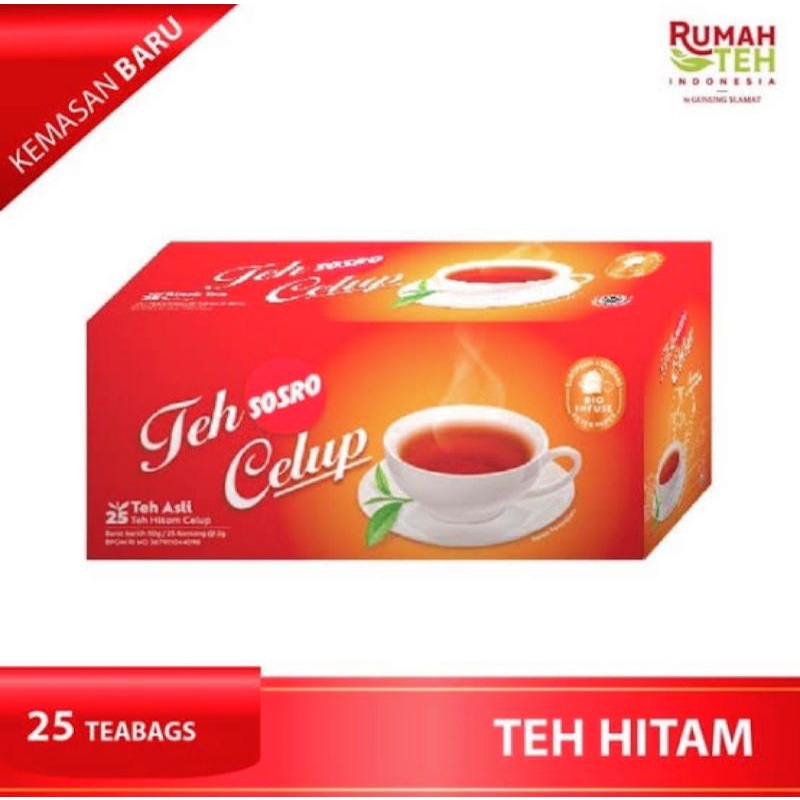 

TEH CELUP SOSRO KOTAK 25 X 2 GR