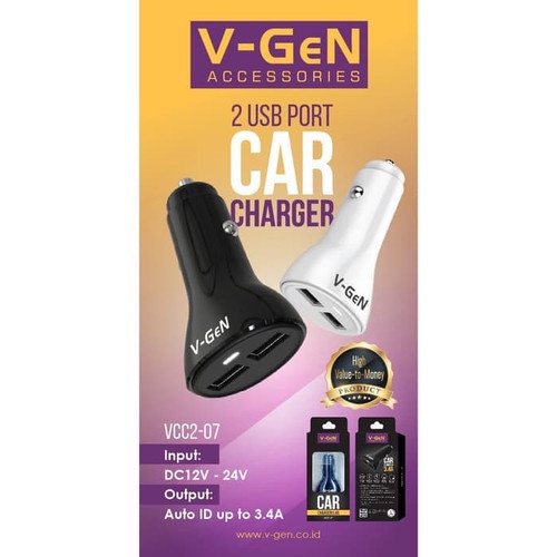CHARGER MOBIL VGEN VCC2-07 3.4 AMPERE
