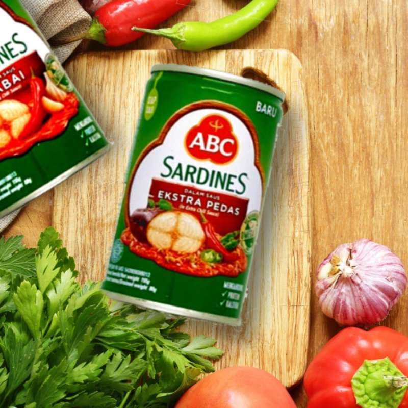 

ABC Sardines 155gr Ekstra Pedas / ABC Ikan Sarden Saus Ekstra Pedas