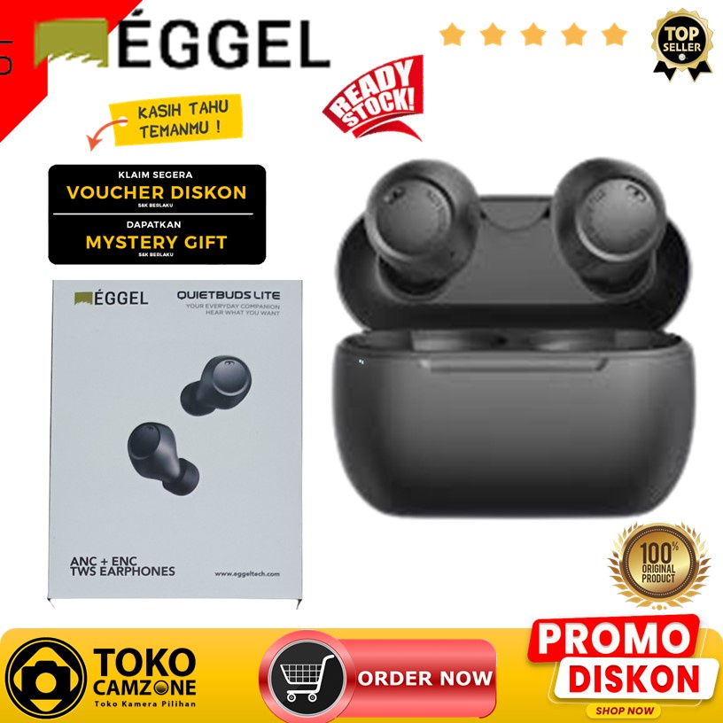 Eggel QuietBuds Lite ANC + ENC TWS Bluetooth Earphone with Gaming Mode