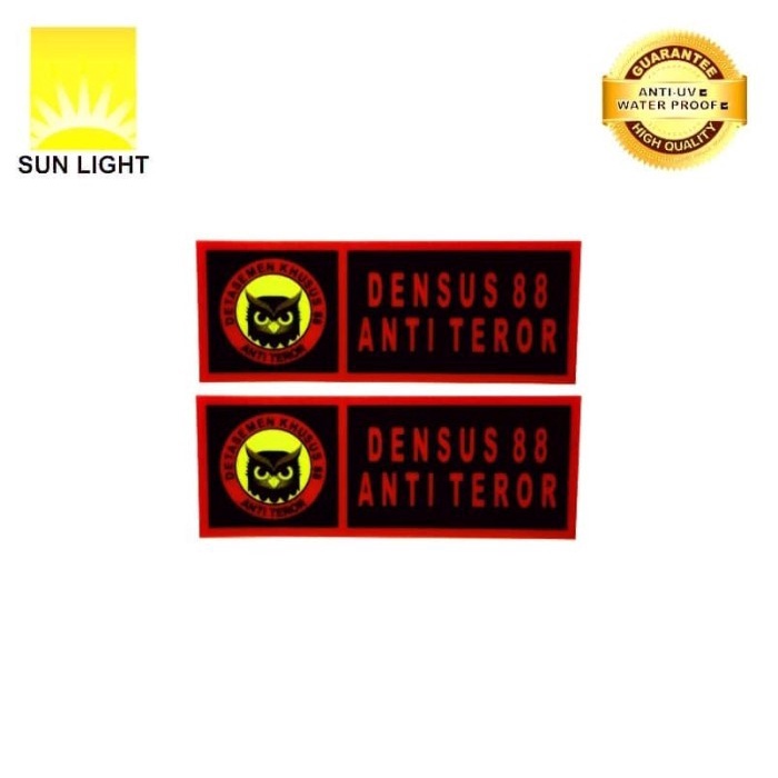 STIKER SIGN PLAT DENSUS 88 ANTI TEROR