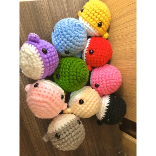 Jual Amigurumi Crochet Rajut Paus Baby Whale Gantungan Kunci Keychains