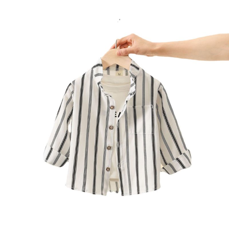 [NAURA BABY SHOP] KEMEJA COWOK HEYBRO/OUTFIT COWOK KEREN