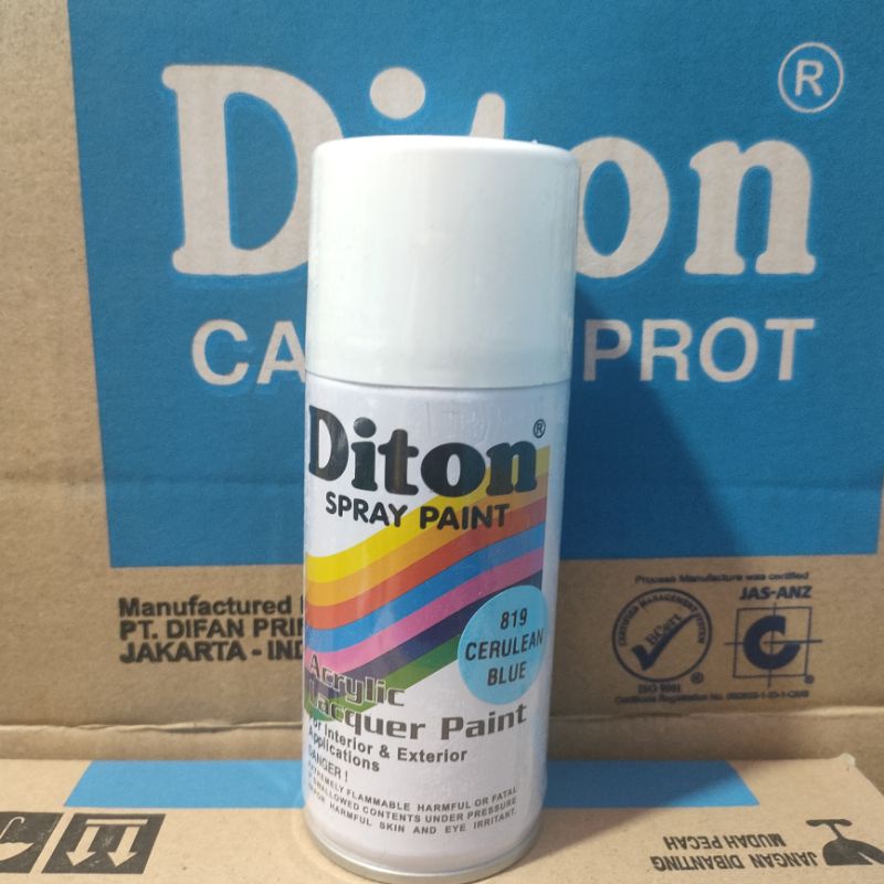 Pilok Cat Diton Cerulean Blue 819 Primer Grey Epoxy 8020 Clear 8540 Paketan Biru Muda 3 pcs 150cc Pilox Cat Semprot Diton Spray Paint