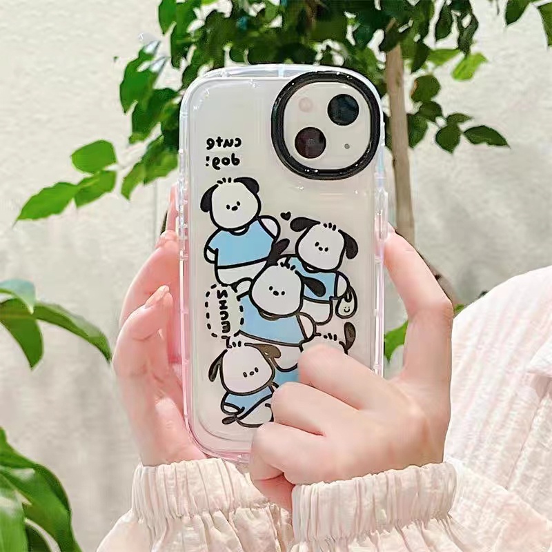 Soft Case Silikon TPU Motif Anjing Lucu Untuk IPhone 13 14 12 11 Pro XS Max X XR 8 7 6 6S Plus