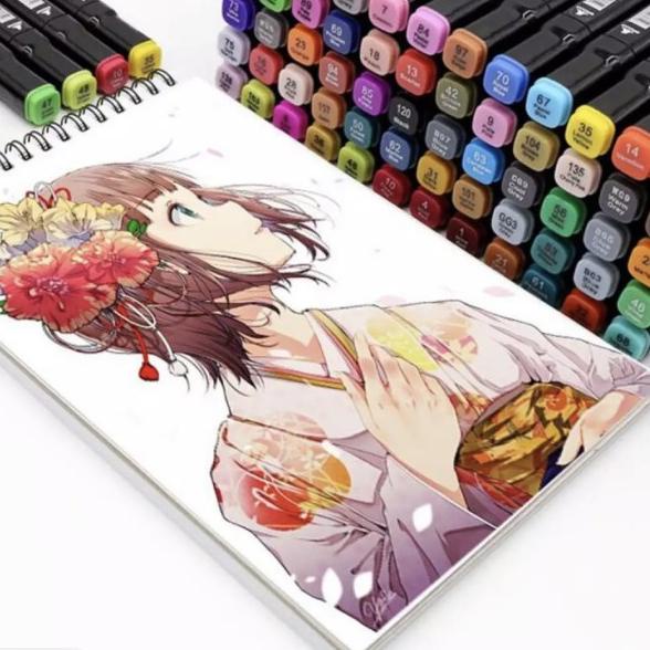 

TouchFive Marker 60 PCS / Twin Marker Sketsa Drawing /Animation Sketsa - 48 Warna
