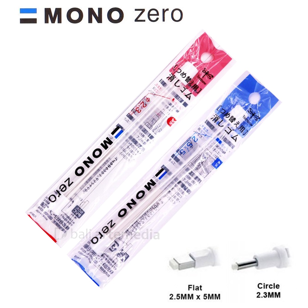 Tombow Mono Zero Eraser Pen Refill : Round and Square tip