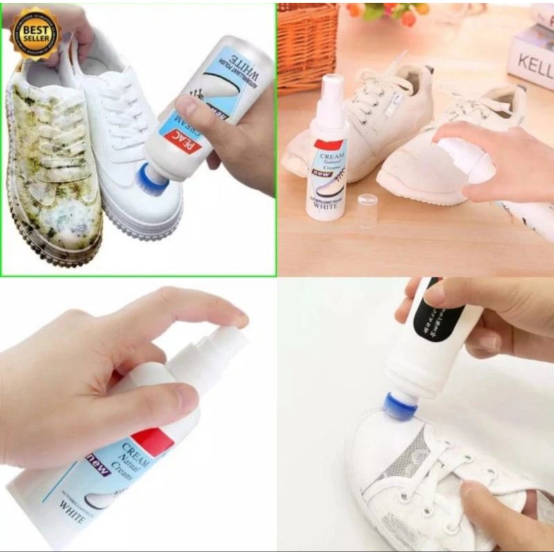 CAIRAN PEMBERSIH PEMUTIH SEPATU SPRAY DAN BRUSH