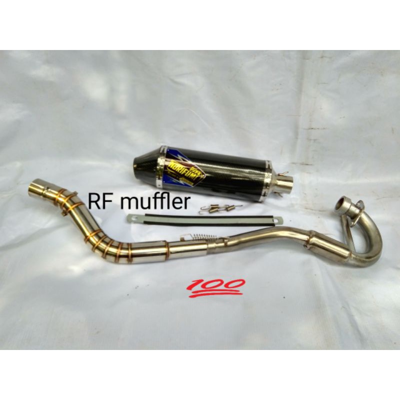 silencer knalpot KLX Roket 4 NORIFUMI/silencer knalpot racing/silencer full set 38mm