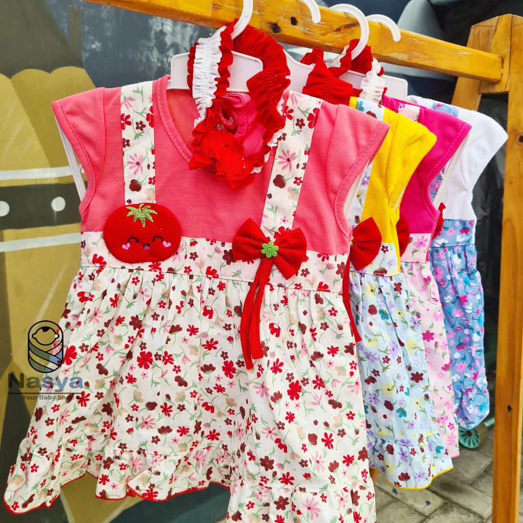 [P-019] Dress Bayi (0-6 bulan) Perempuan Motif Matahari