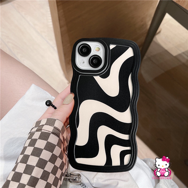 Soft Case TPU Motif Zebra Untuk iPhone 6 6s 7 8 Plus 11 XR 12 13 14 Pro MAX 14 Plus X XS MAX SE 2020