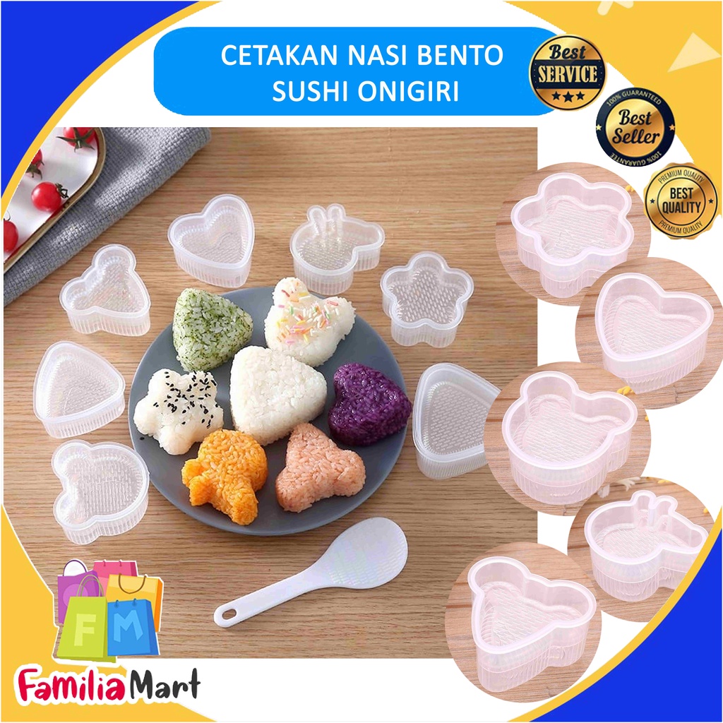 Cetakan Nasi Bento Sushi Onigiri Anti Lengket