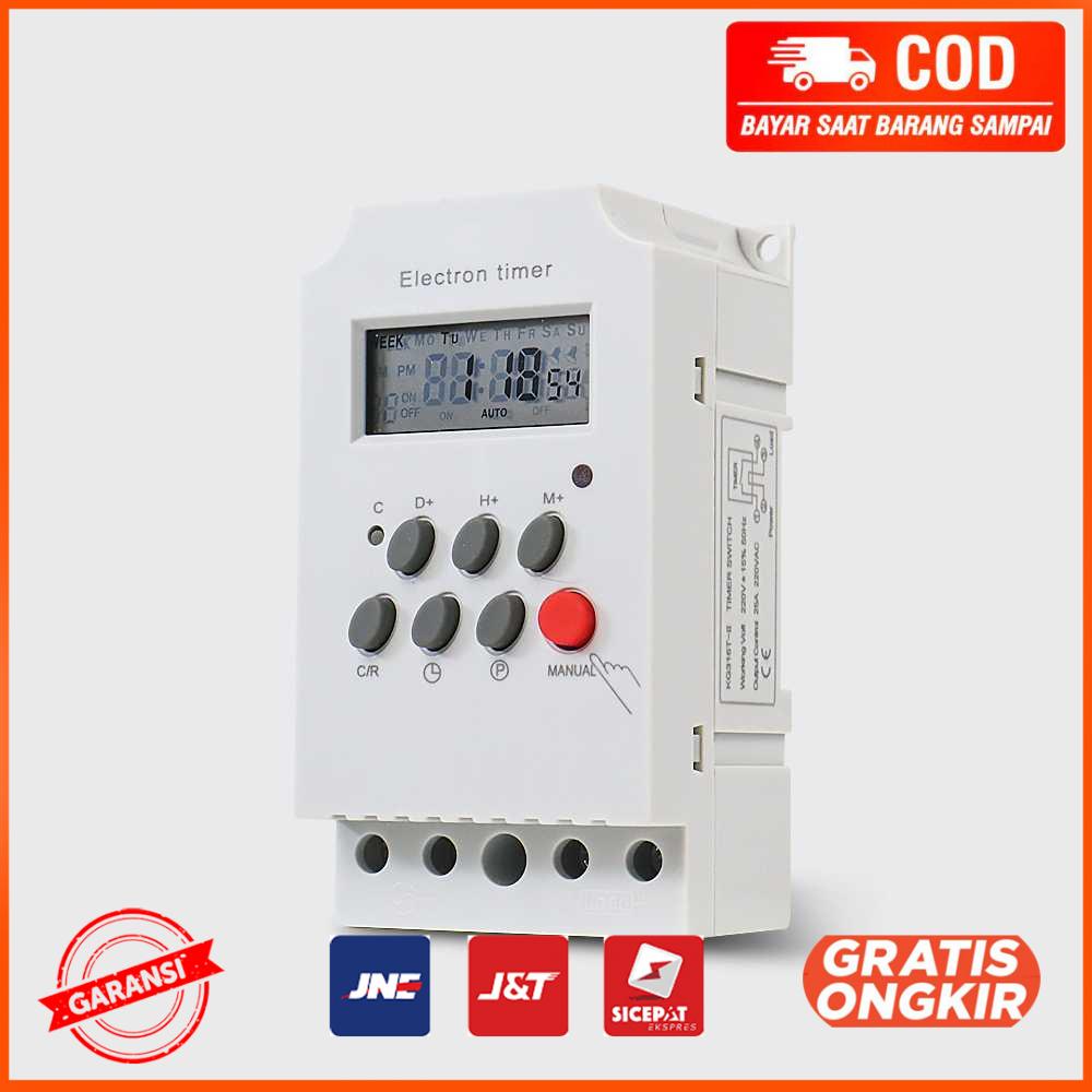 MCB Power Timer Programmable Time Switch Relay 25A 220V KG316TII