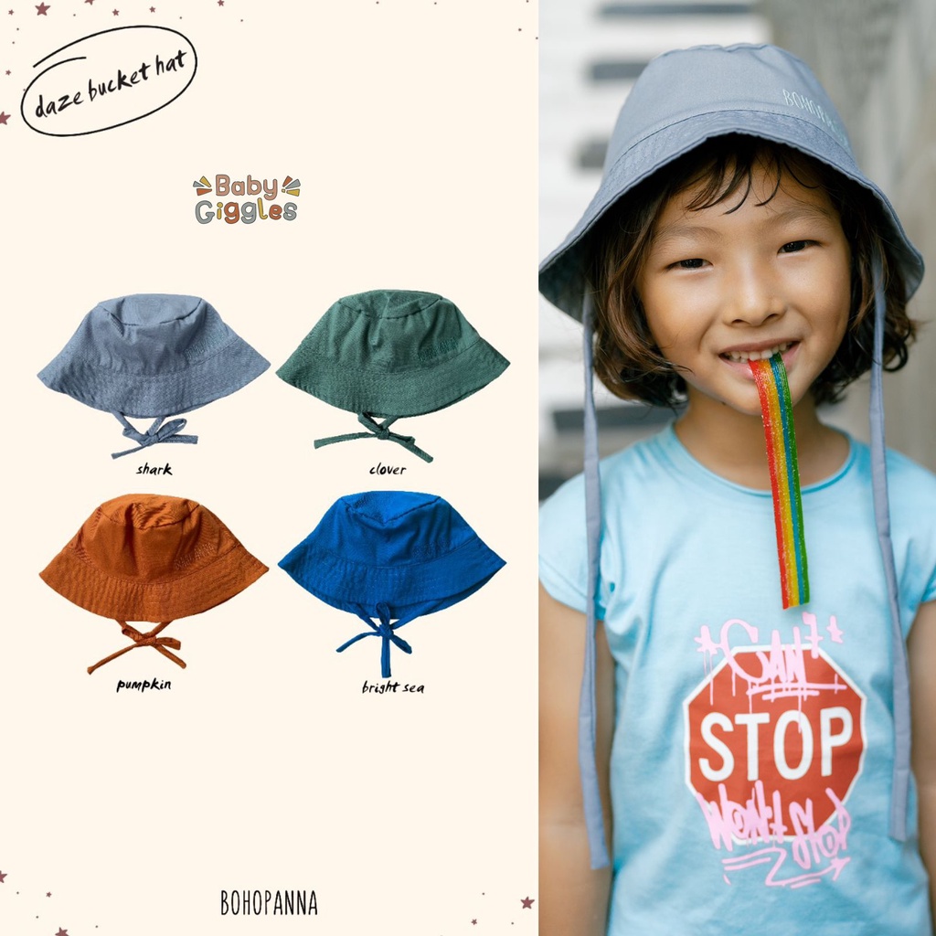 BOHOPANNA FLOPPY SUN HAT TOPI ANAK 8 BULAN - 8 TAHUN