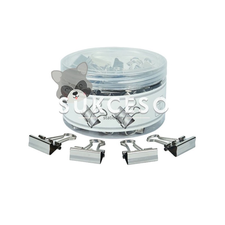 

Joyko Binder Clip Stainless 111SL Silver / Penjepit Klip Kertas