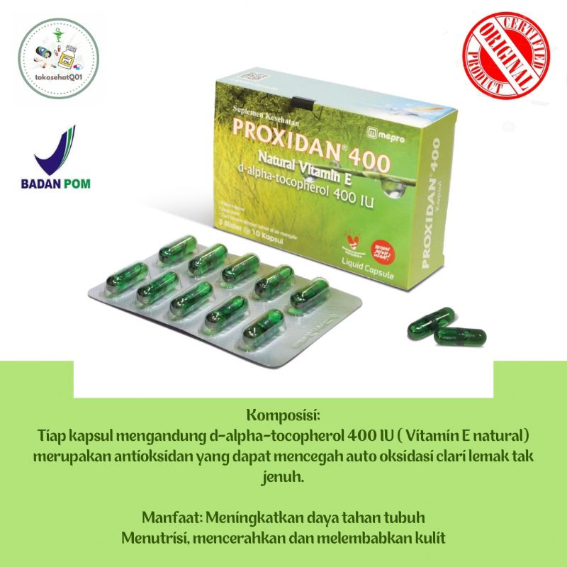 PROXIDAN PER BOX ISI 30 CAPSUL