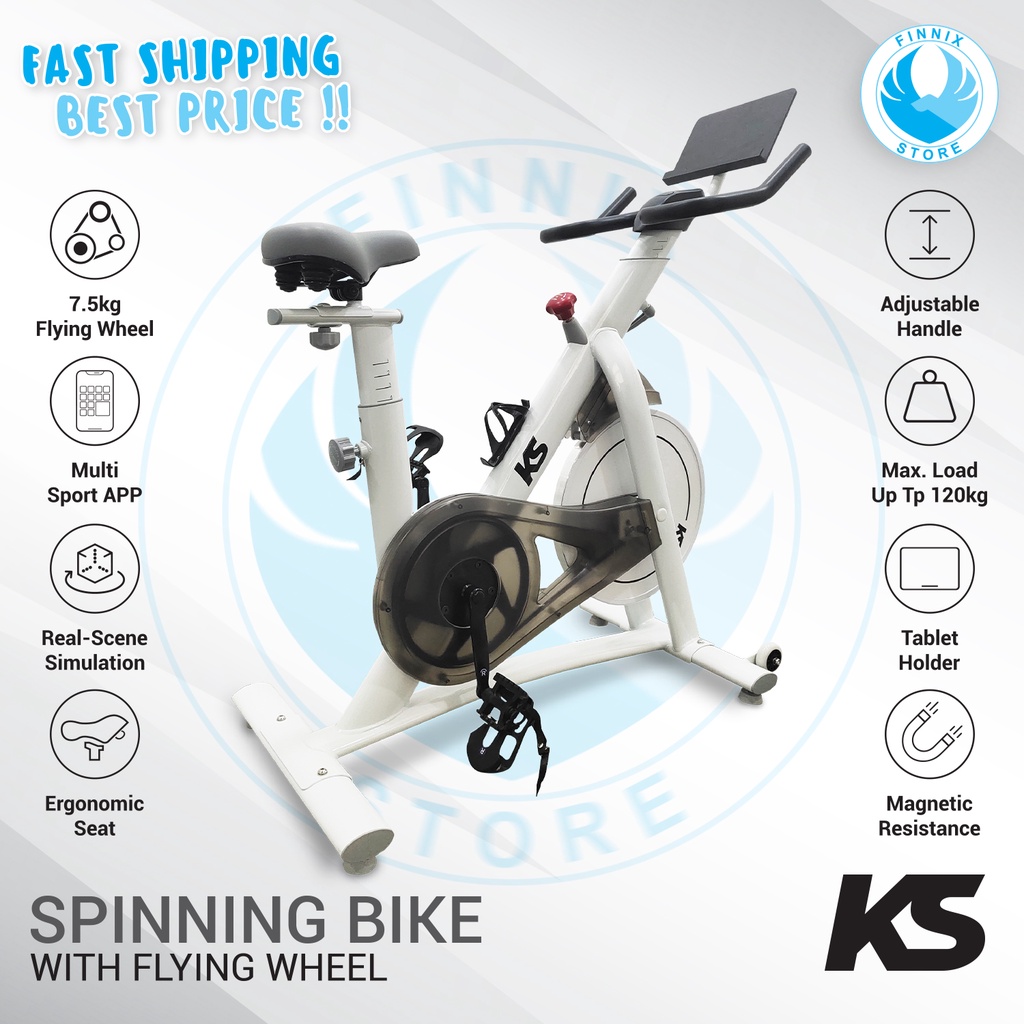 KS Spinning Bike With Zwift - Sepeda Statis - Garansi Resmi