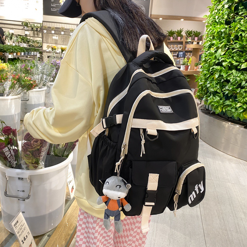 Mainland Tas Ransel Sekolah Pria Wanita Korean FashionTas Punggung  Daily Backpack TR410