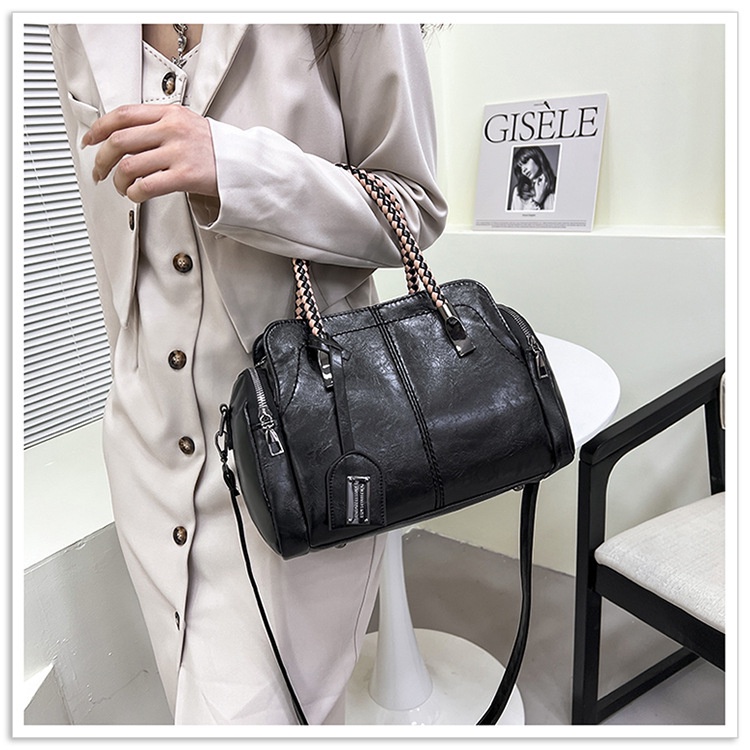 TAS SELEMPANG WANITA IMPORT KULIT HITAM UMADAM SHOULDER SLINGBAG TA707B5 BAG BESAR BAHU PREMIUM REMAJA FASHION KOREA KEKINIAN BRANDED BATAM CEWEK MURAH