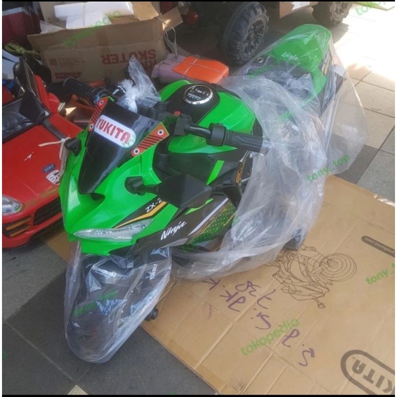 Motor Aki Yukita 738 Ninja Kawasaki Aki 12 V Dinamo Gearbox Anak Ori