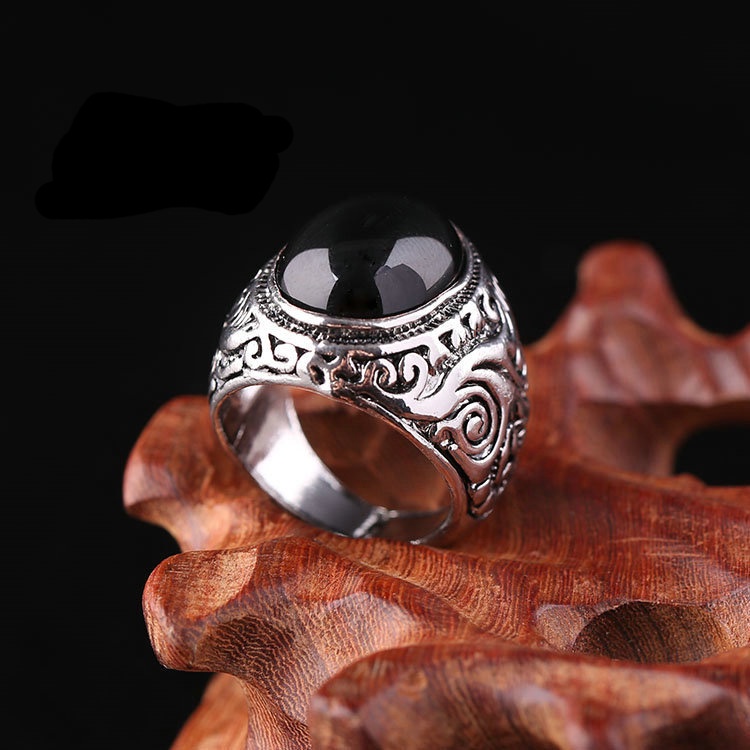 Cincin Desain Elang Ganda Gaya Vintage Untuk Pria