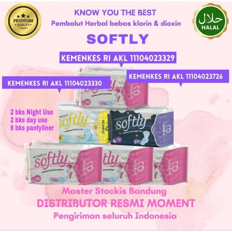 0ASLI MOMENT SOFTLY ✅Pantyliner✅Pembalut wanita