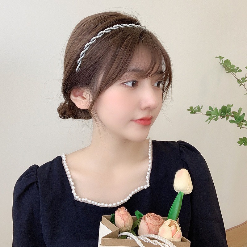 3SP | ART73 Bando Korea Aksesoris Rambut Wanita Bando Mutiara