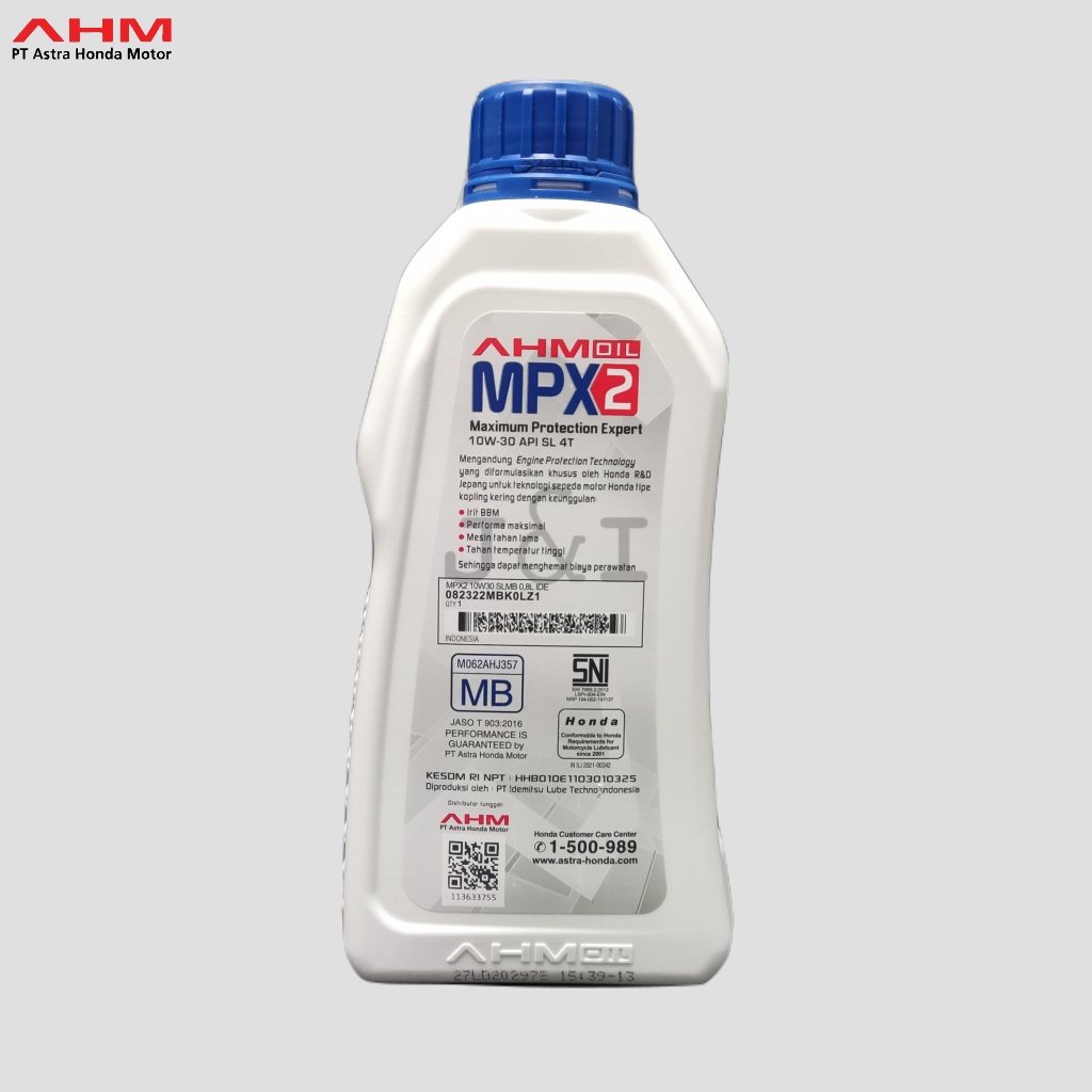 Oli Honda MPX 2 0,8L - oli Matic - oli metik - oli matik