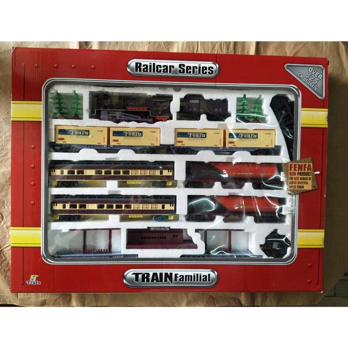 mainan kereta api fenfa merah loco classic