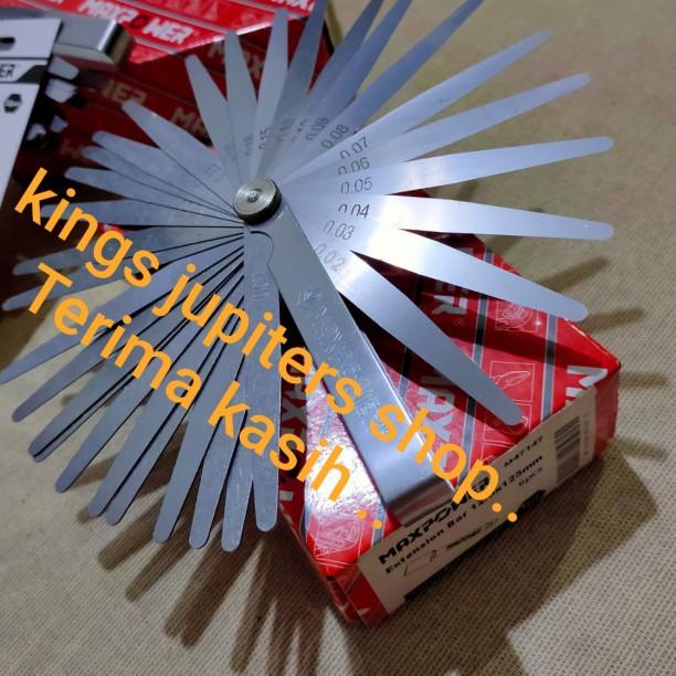 32 BLADES SETEL STEL KLEP MAXPOWER FULLER PULER FEELER THICKNESS GAUGE