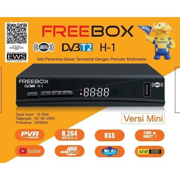 SET TOP BOX MERK FREEBOX H-1 DVBT2 VERSI MINI TERBARU