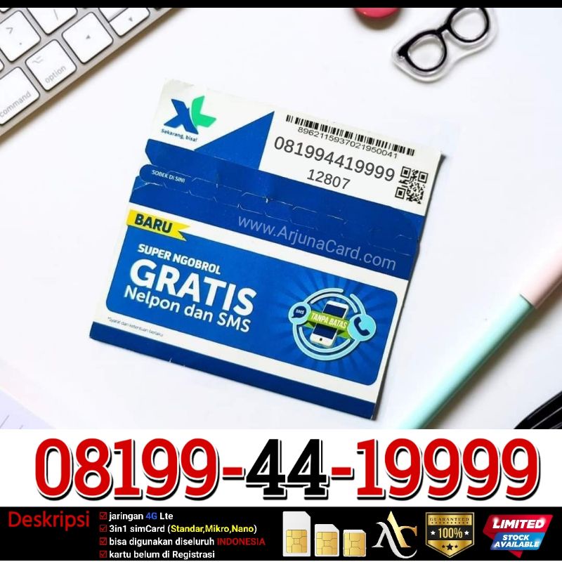 NOMOR CANTIK XL 9999 PRABAYAR