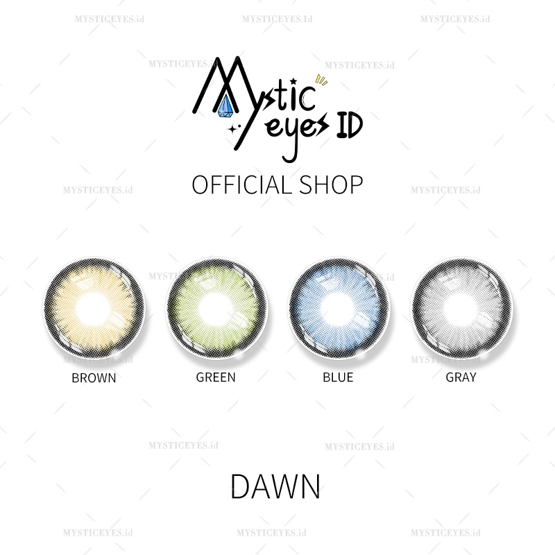 [✅COD] MYSTICEYES SOFTLENS DAWN SERI LENSA KONTAK NORMAL 14.5 MM