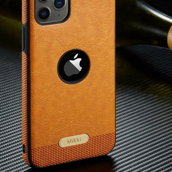 Iphone 12 mini 12 12 pro 12 pro max Leather Stitching Premium Case - Hitam, Iphone 12