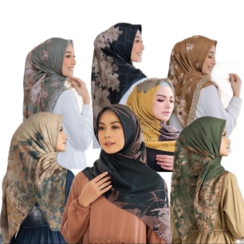 Paket usaha HIJAB Voal Motif Hijab Segi Empat/Jilbab Voal/Kerudung Motif Premium LaserCut