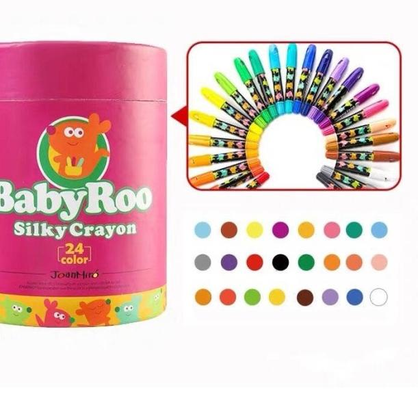 

Joan Miro Babyroo Silky Crayon 24 color oil pastel facepainting krayon