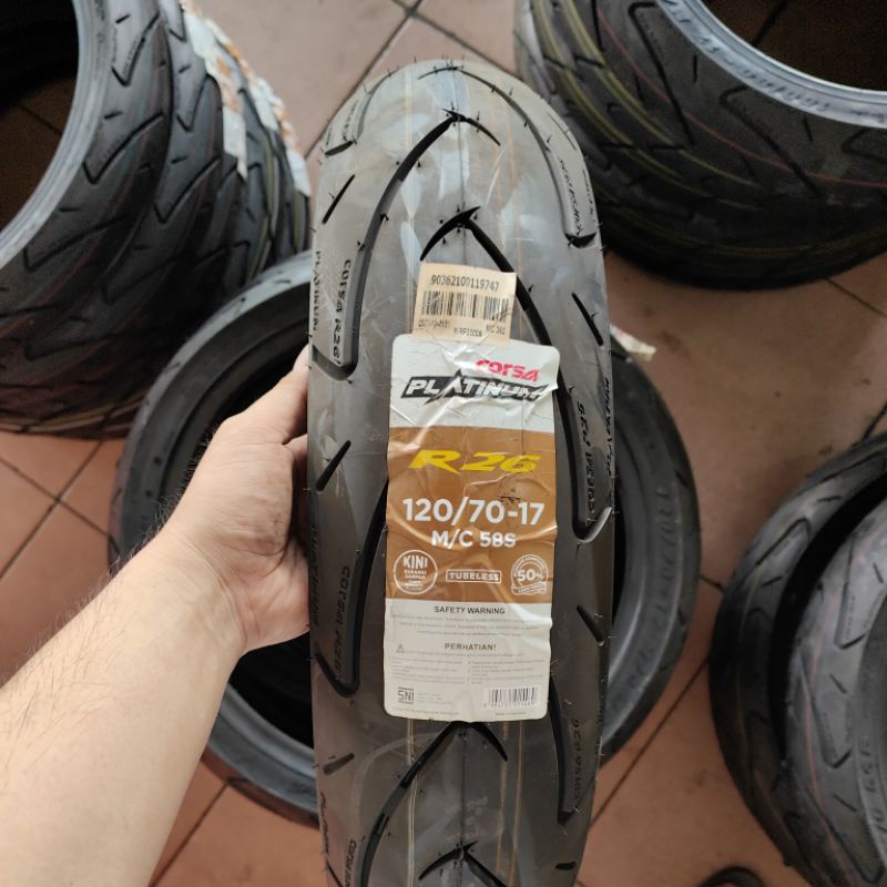 ban luar corsa tubeless 120/70-17 r26