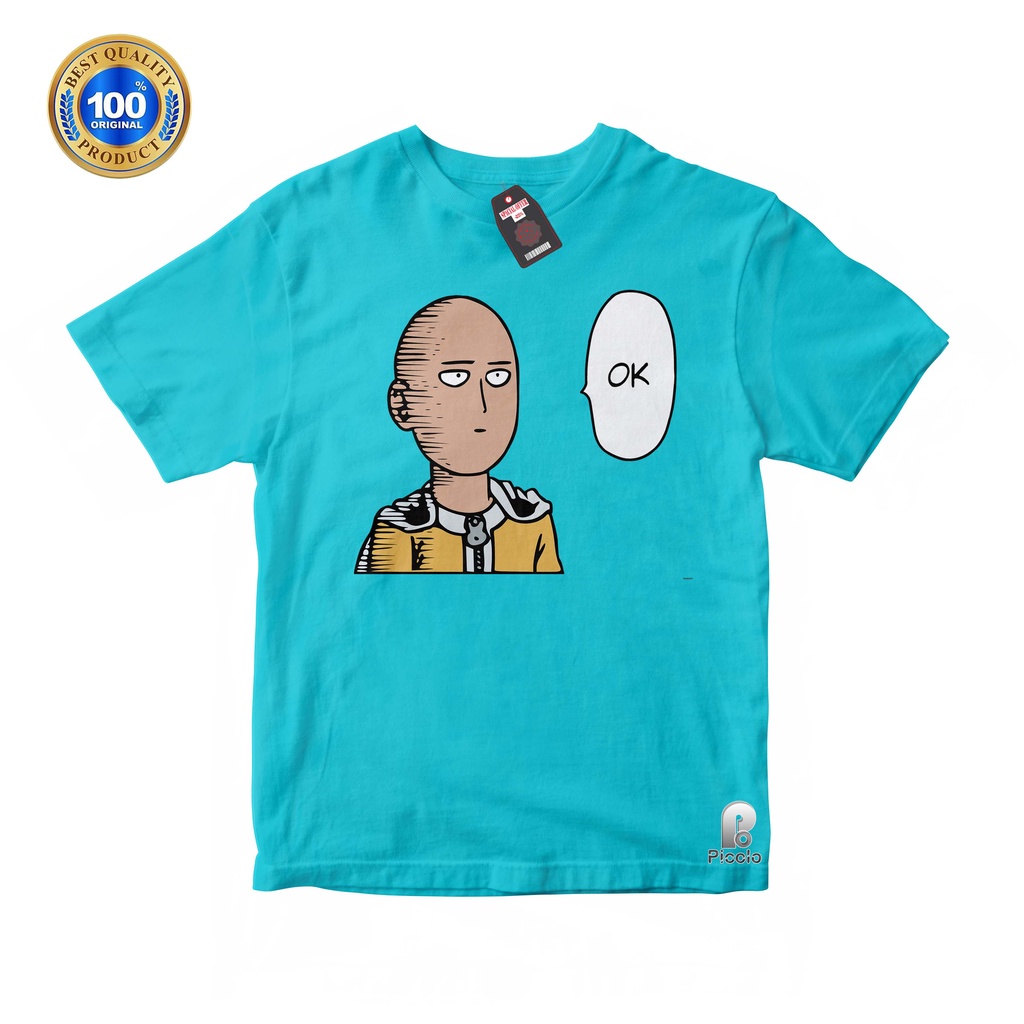 BAJU ANAK KAOS ATASAN ANAK MOTIF ONE PUNCH MAN BAHAN COTTUN