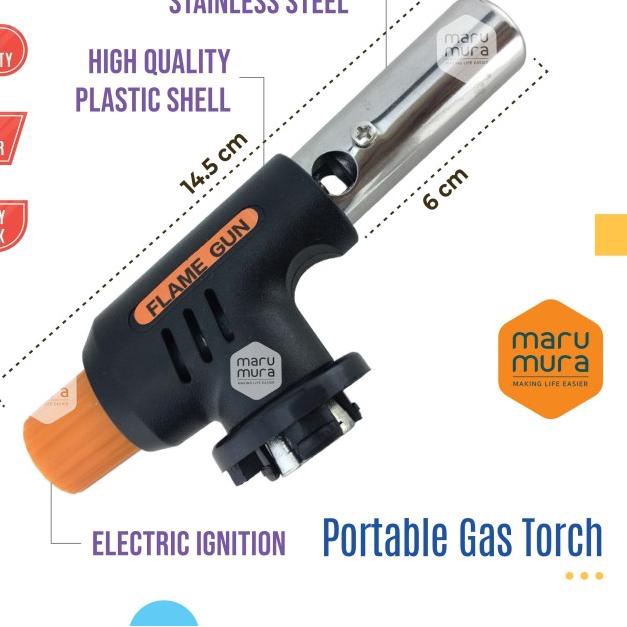 807 - Marumura Portable Gas Torch | Blow Torch | Flame Gun + Hi Cook - TORCH + HI-COOK