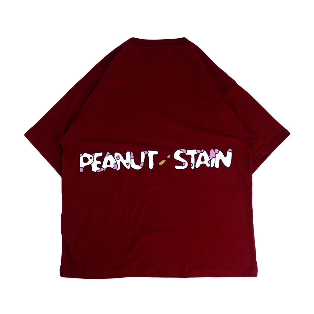 PEANUT STAIN - Poop Pooping Maroon Oversized Tshirt